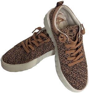 Roxy Sheilahh Flatform Women’s Leopard Lace-up Arden Fair Sneakers Size 7.5